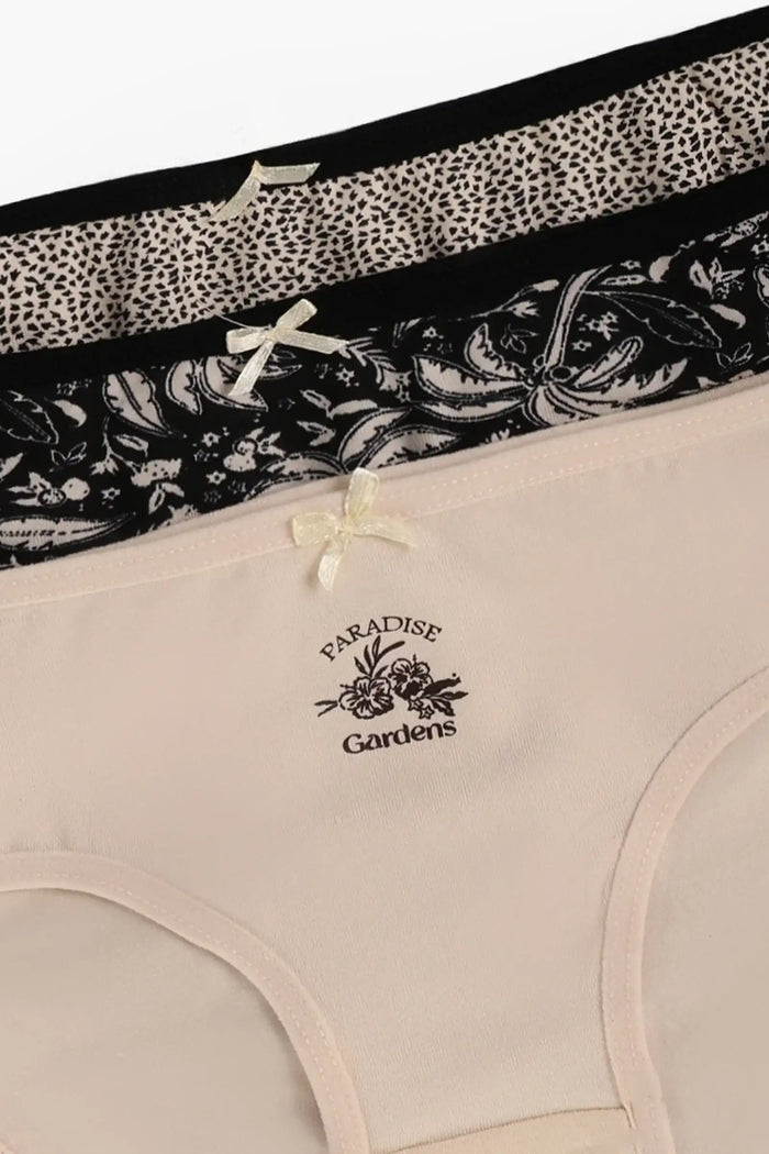 Pack of 3 Colored Bikini Panties