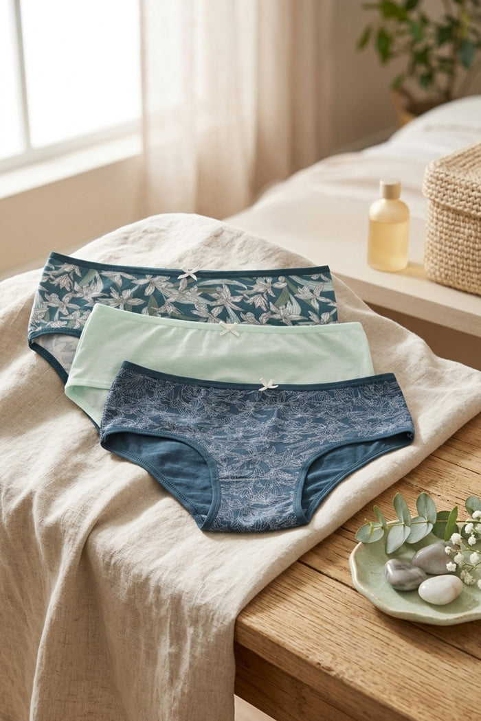 Pack of 3 Colored Brief Panties