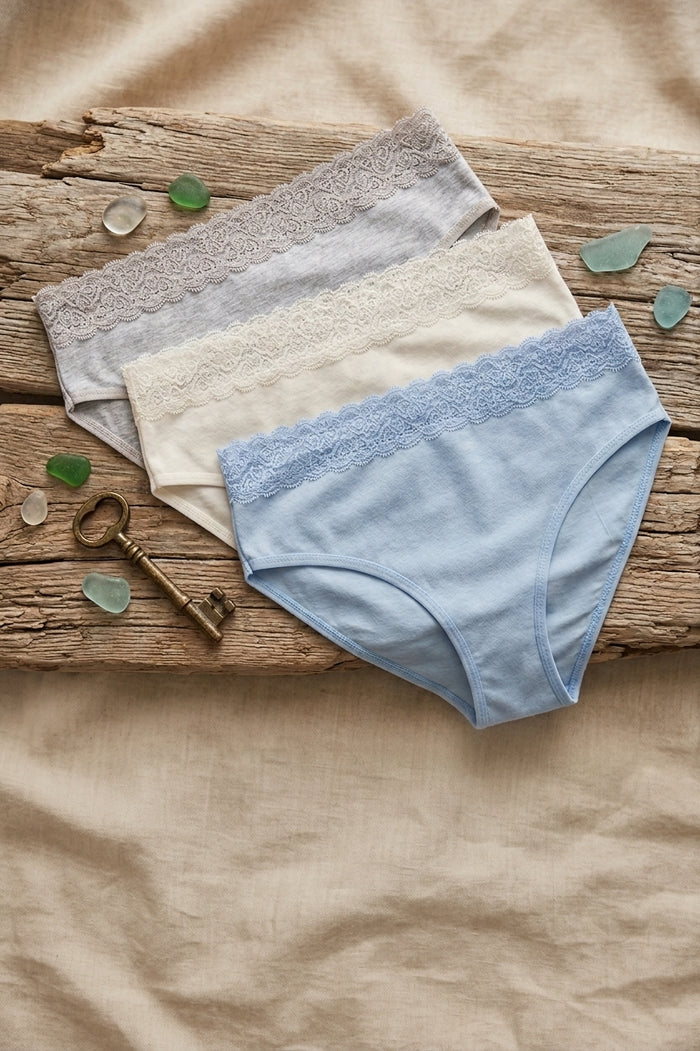 Pack of 3 Colored Brief Panties