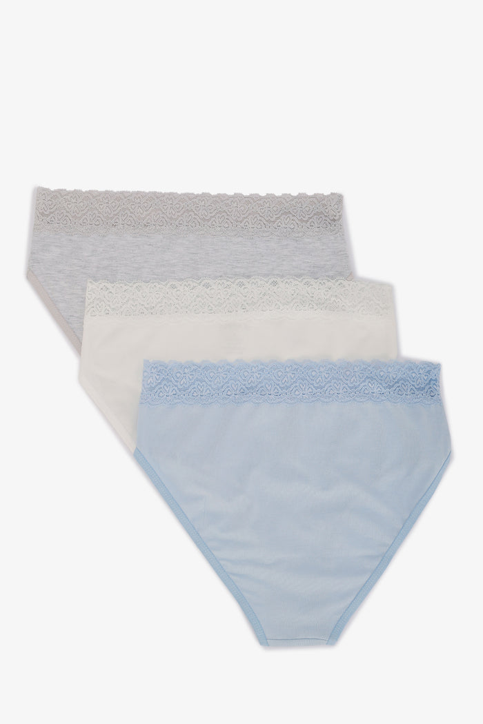 Pack of 3 Colored Brief Panties