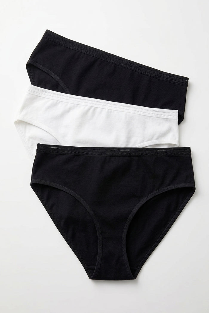 Pack of 3 Colored Full Brief Panties