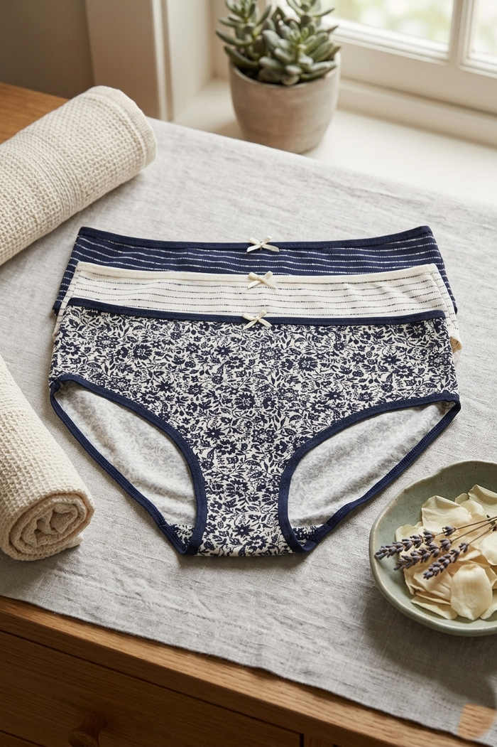 Pack of 3 Girly Brief Panties