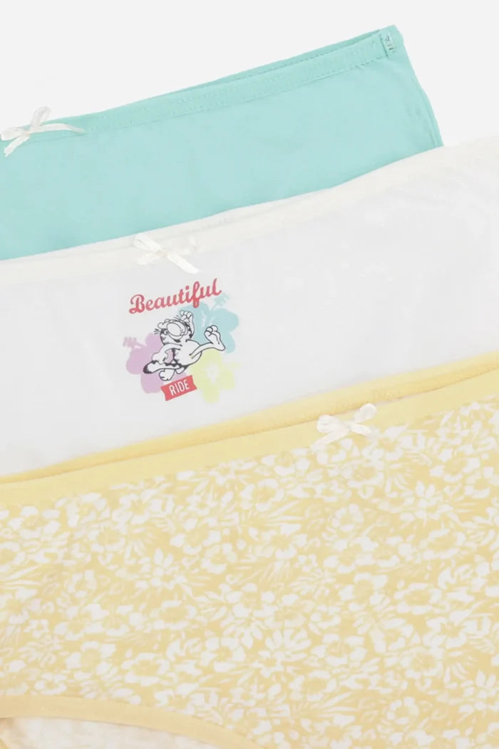 Pack of 3 Girly Brief Panties