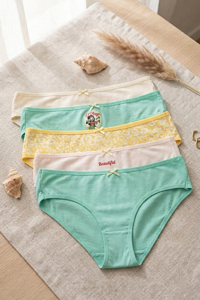 Pack of 5 Color Bikini Panties