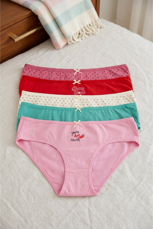 Pack of 5 Colored Bikini Panties