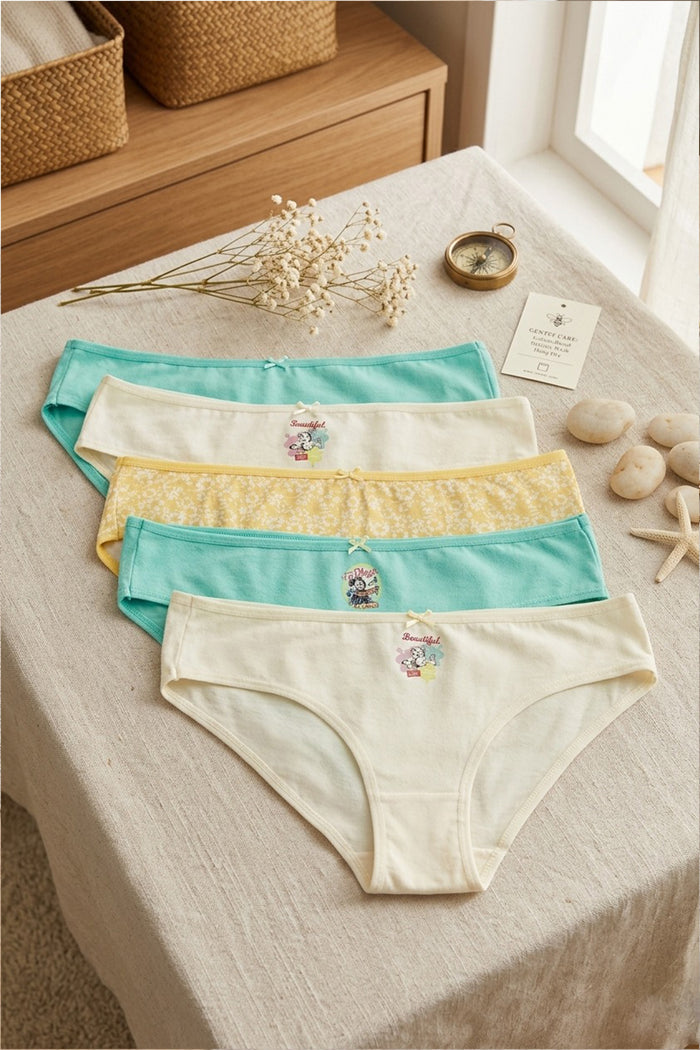 Pack of 5 Colored Bikini Panties