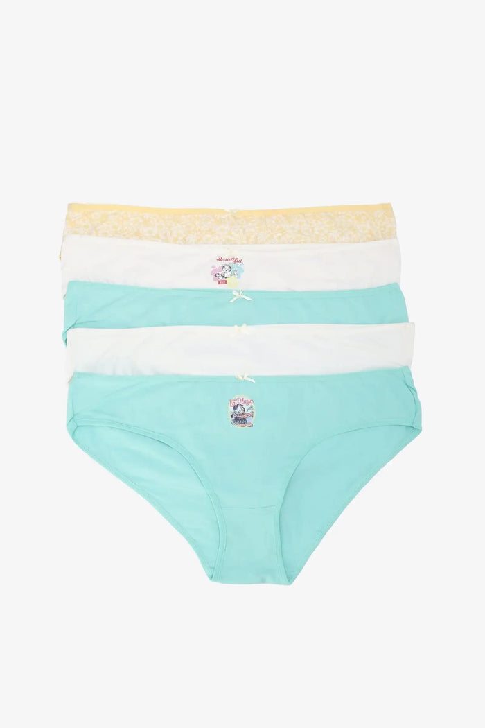 Pack of 5 Colored Bikini Panties