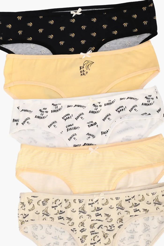 Pack of 5 Colored Bikini Panties