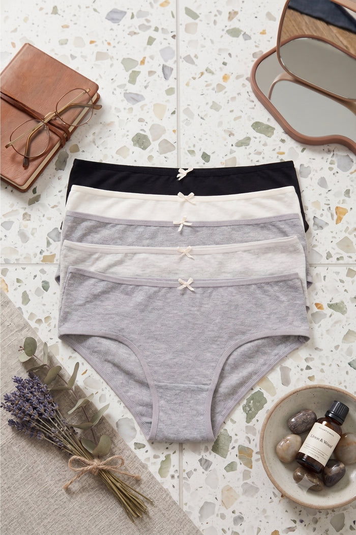 Pack of 5 Colored Brief Panties