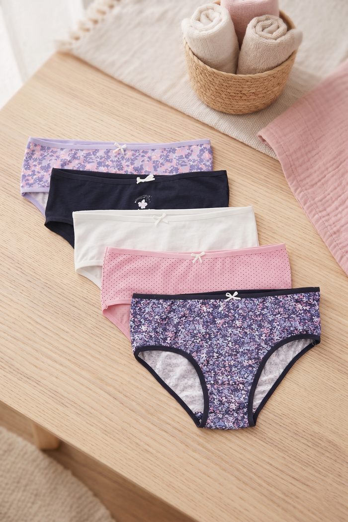 Pack of 5 Colored Brief Panties