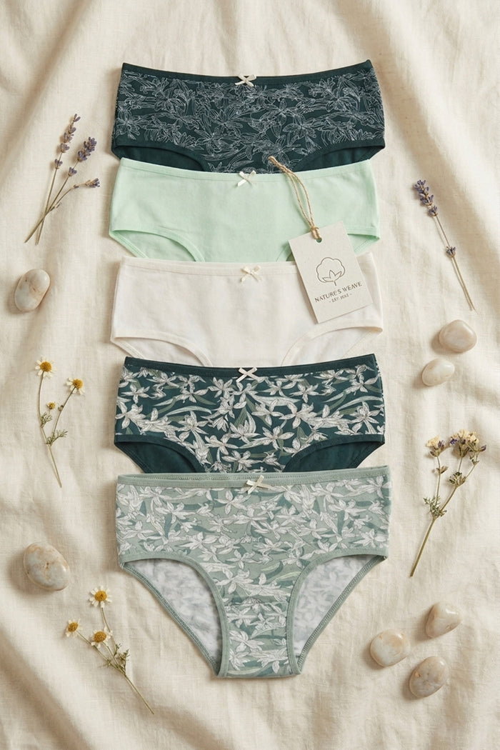 Pack of 5 Colored Brief Panties
