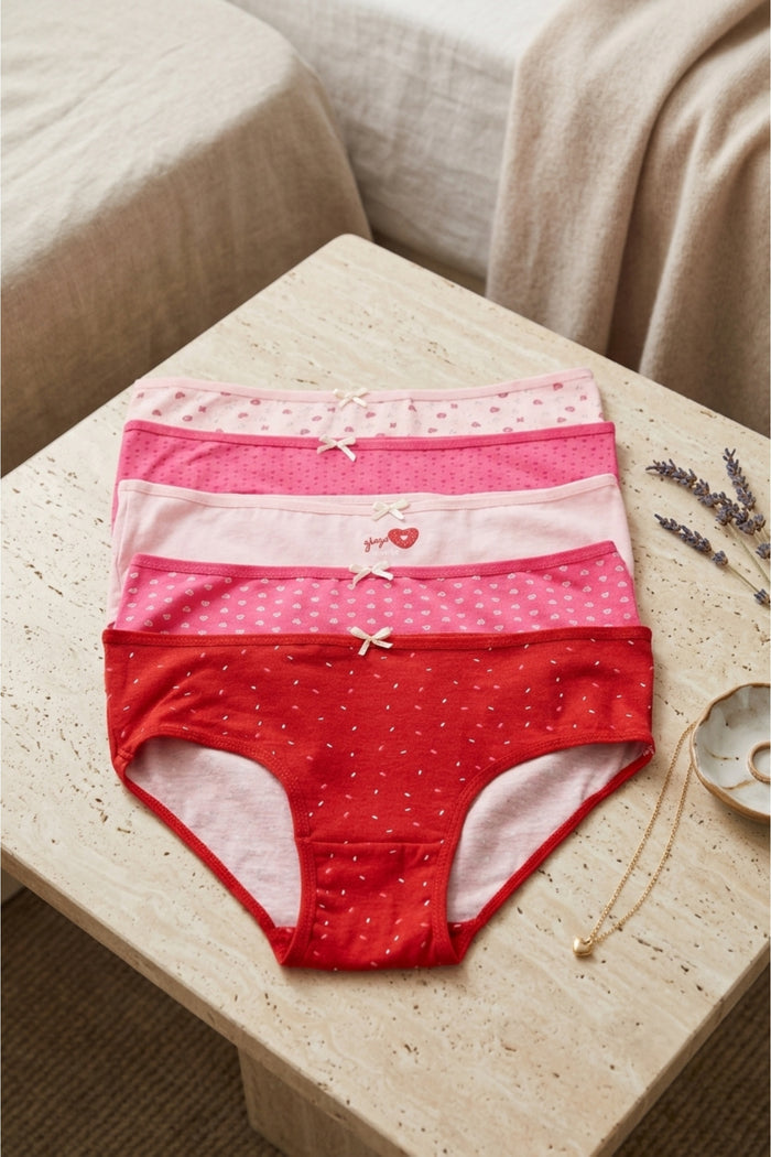 Pack of 5 Colored Brief Panties