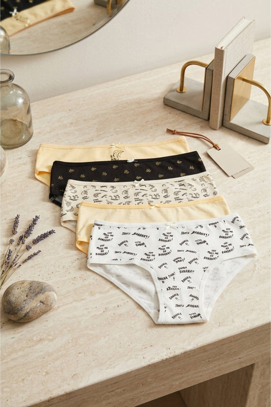 Pack of 5 Colored Brief Panties