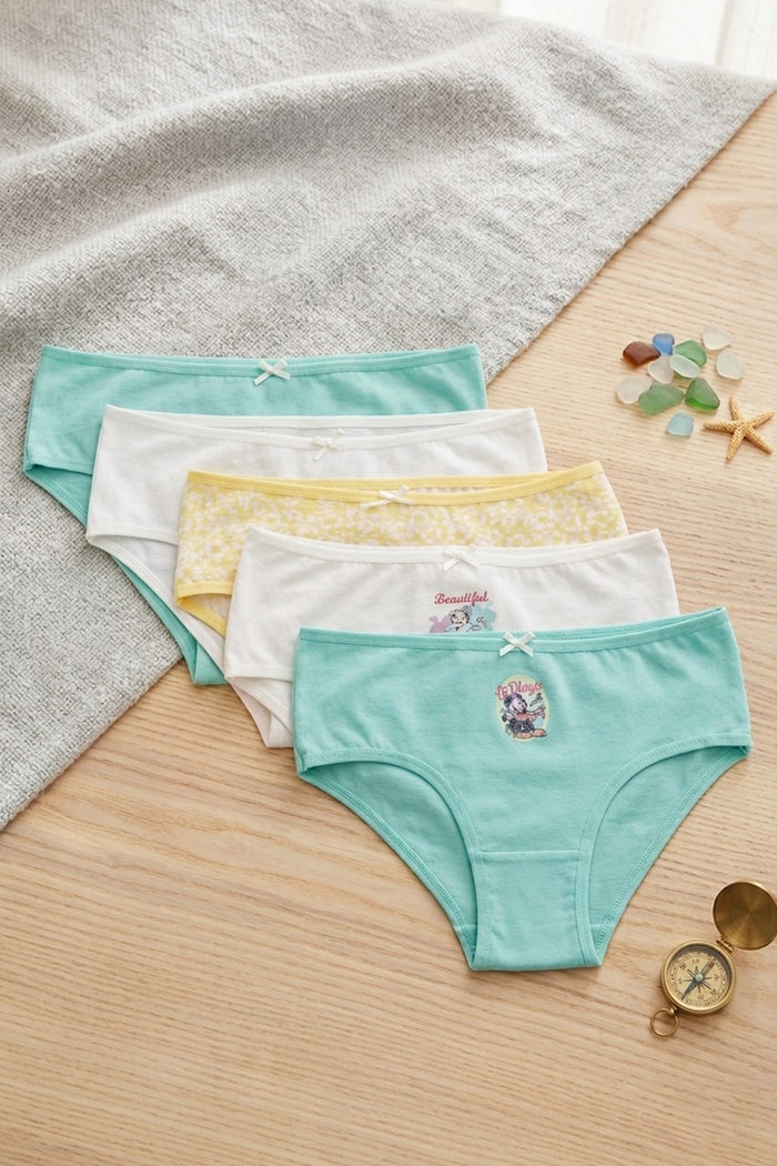 Pack of 5 Colored Brief Panties