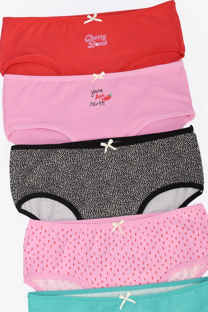 Pack of 5 Colored Brief Panties