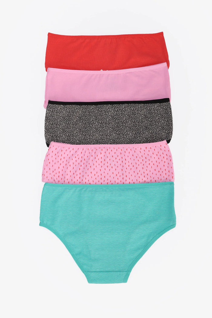 Pack of 5 Colored Brief Panties