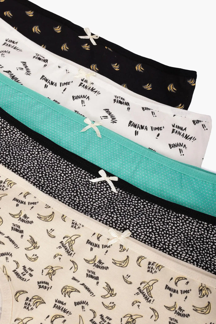 Pack of 5 Colored Brief Panties