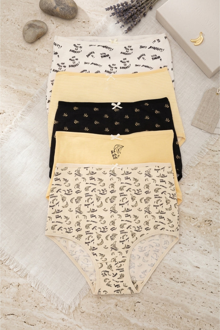 Pack of 5 Colored Full Brief Panties