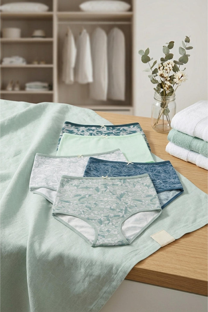 Pack of 5 Colored Full Brief Panties
