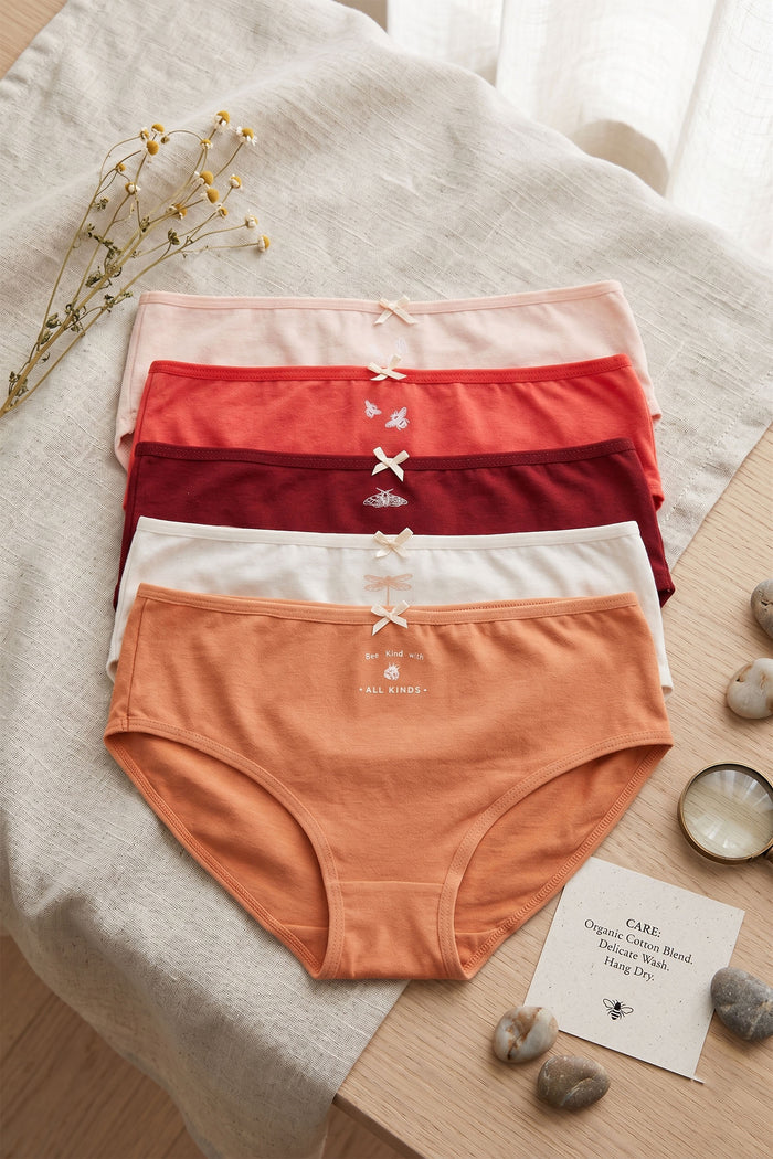 Pack of 5 Girly Brief Panties