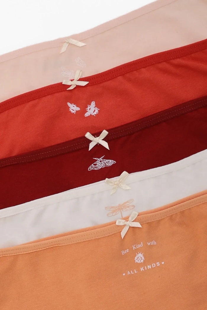 Pack of 5 Girly Brief Panties