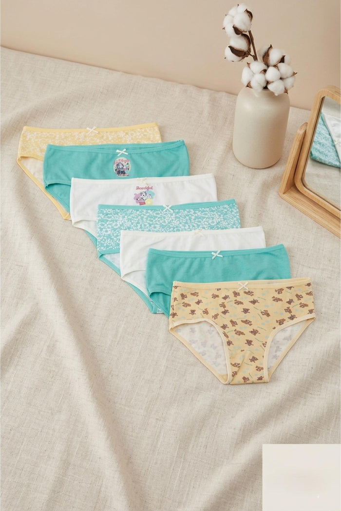 Pack of 7 Colored Bikini Panties