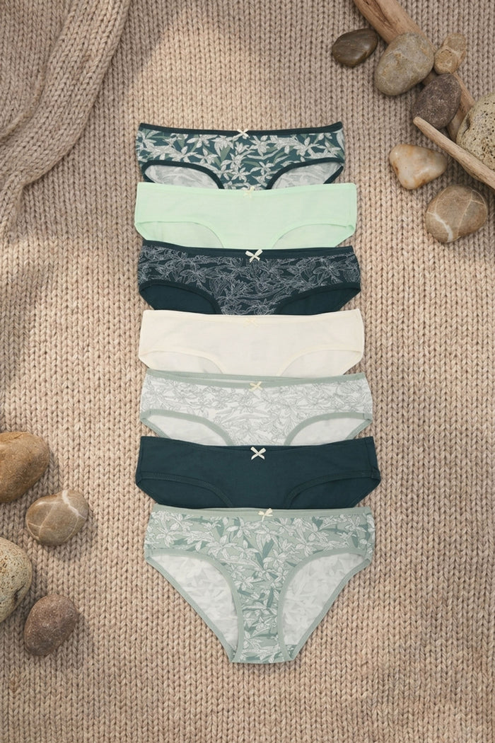 Pack of 7 Colored Bikini Panties