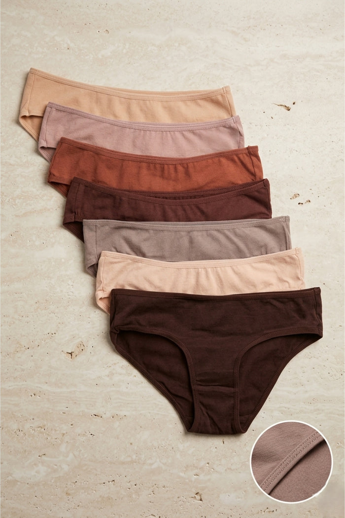 Pack of 7 Colored Bikini Panties