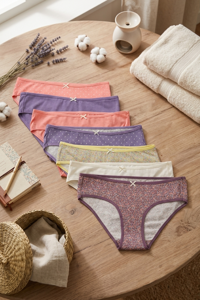Pack of 7 Colored Bikini Panties