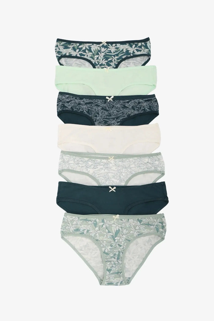 Pack of 7 Colored Bikini Panties