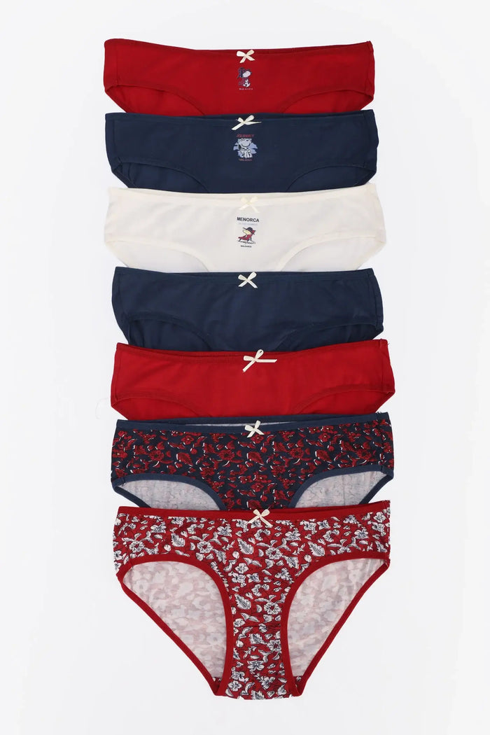 Pack of 7 Colored Bikini Panties