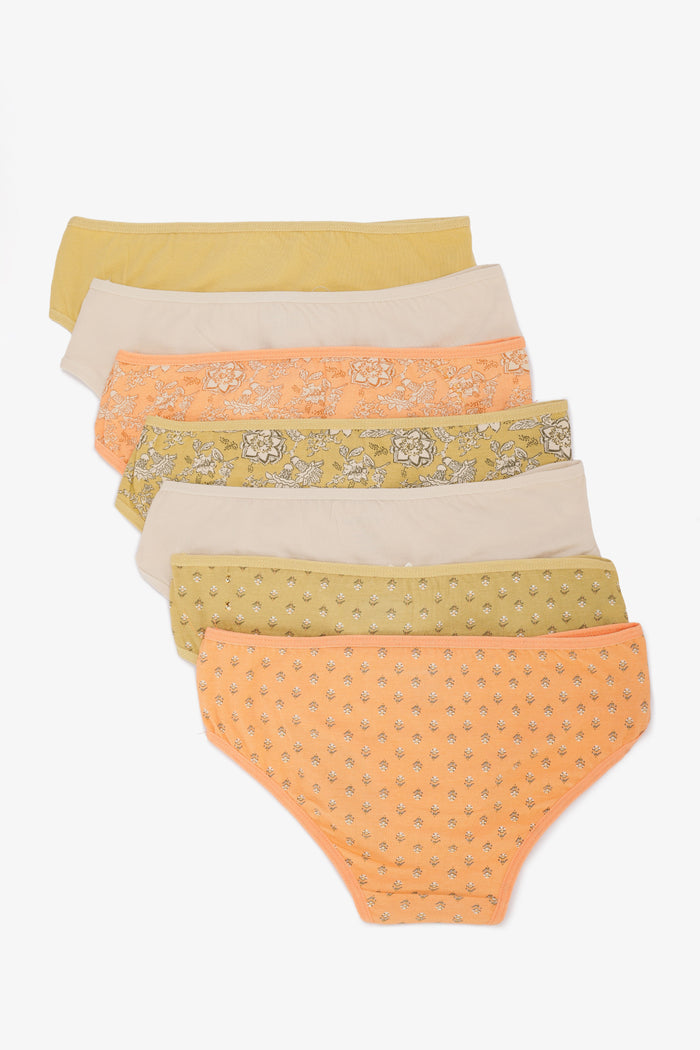 Pack of 7 Colored Bikini Panties