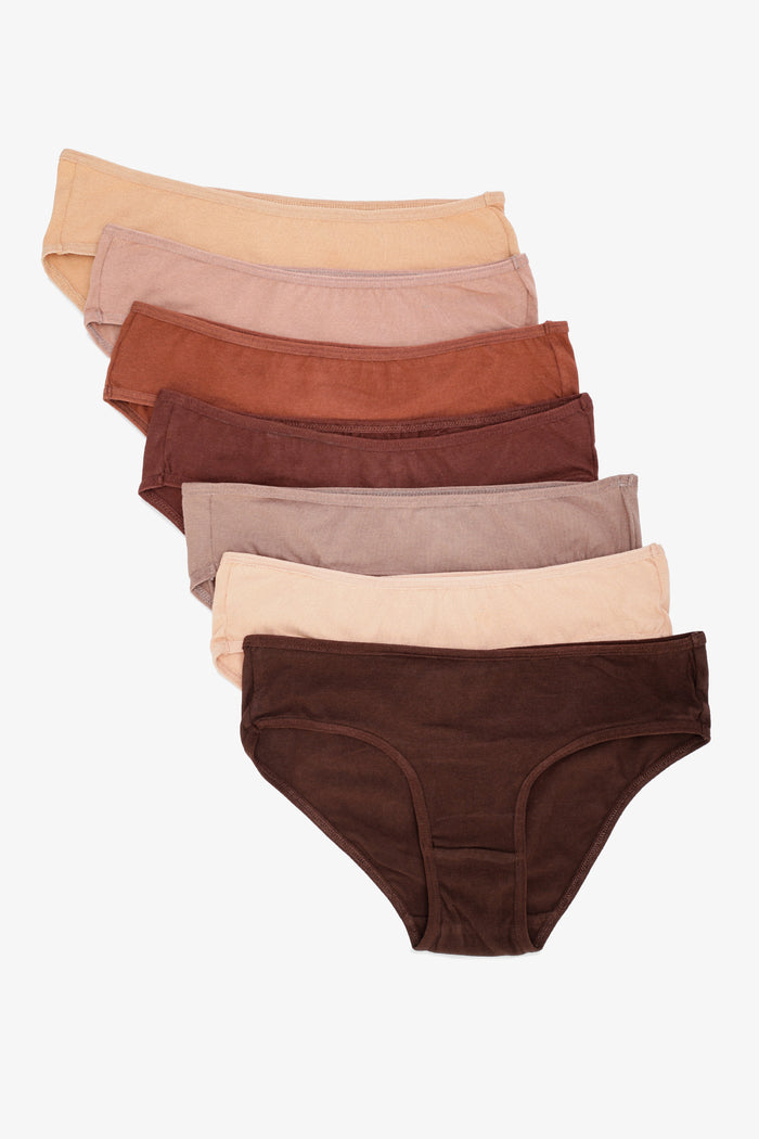 Pack of 7 Colored Bikini Panties