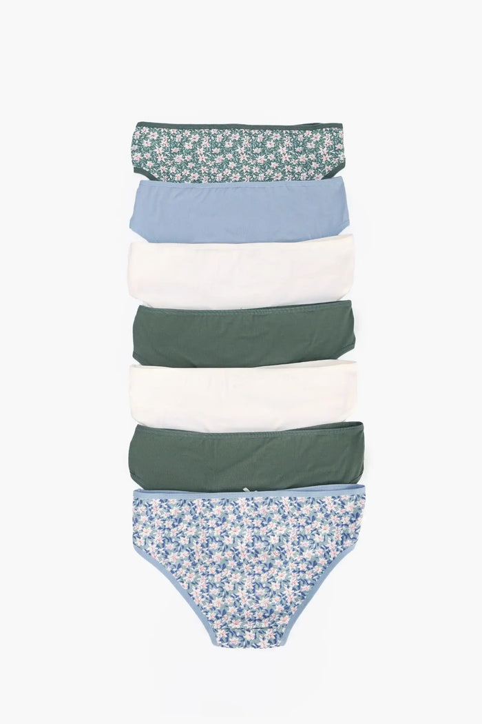 Pack of 7 Colored Bikini Panties
