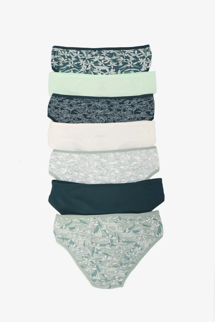 Pack of 7 Colored Bikini Panties