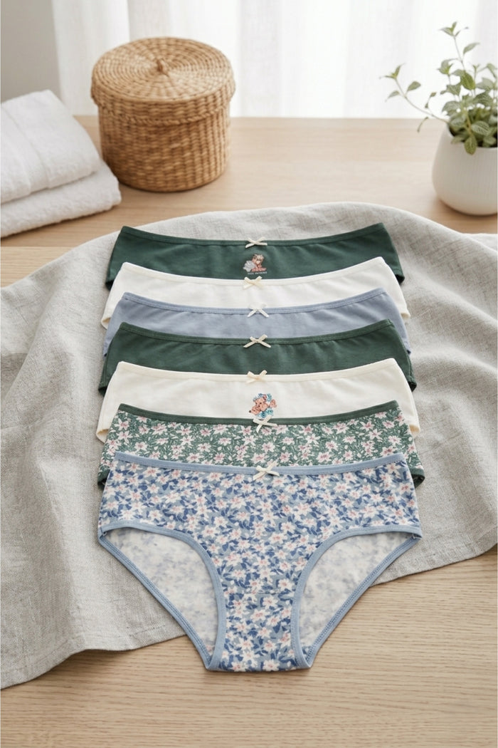 Pack of 7 Colored Brief Panties