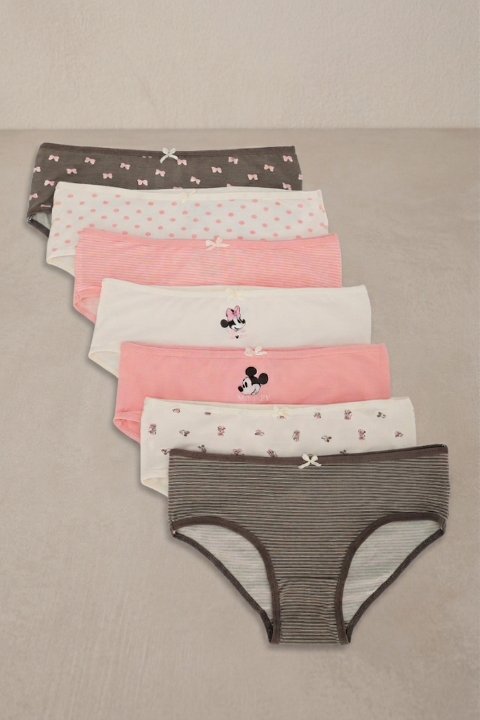 Pack of 7 Colored Brief Panties