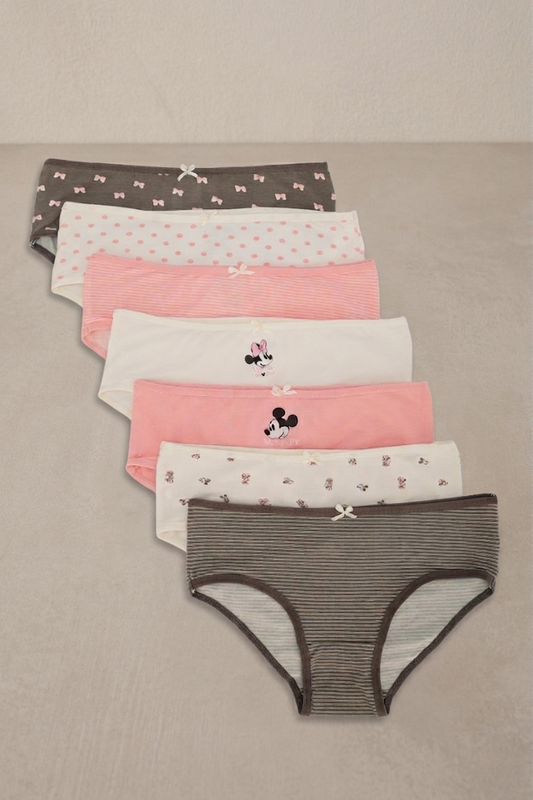 Pack of 7 Colored Brief Panties