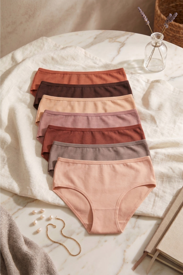 Pack of 7 Colored Brief Panties