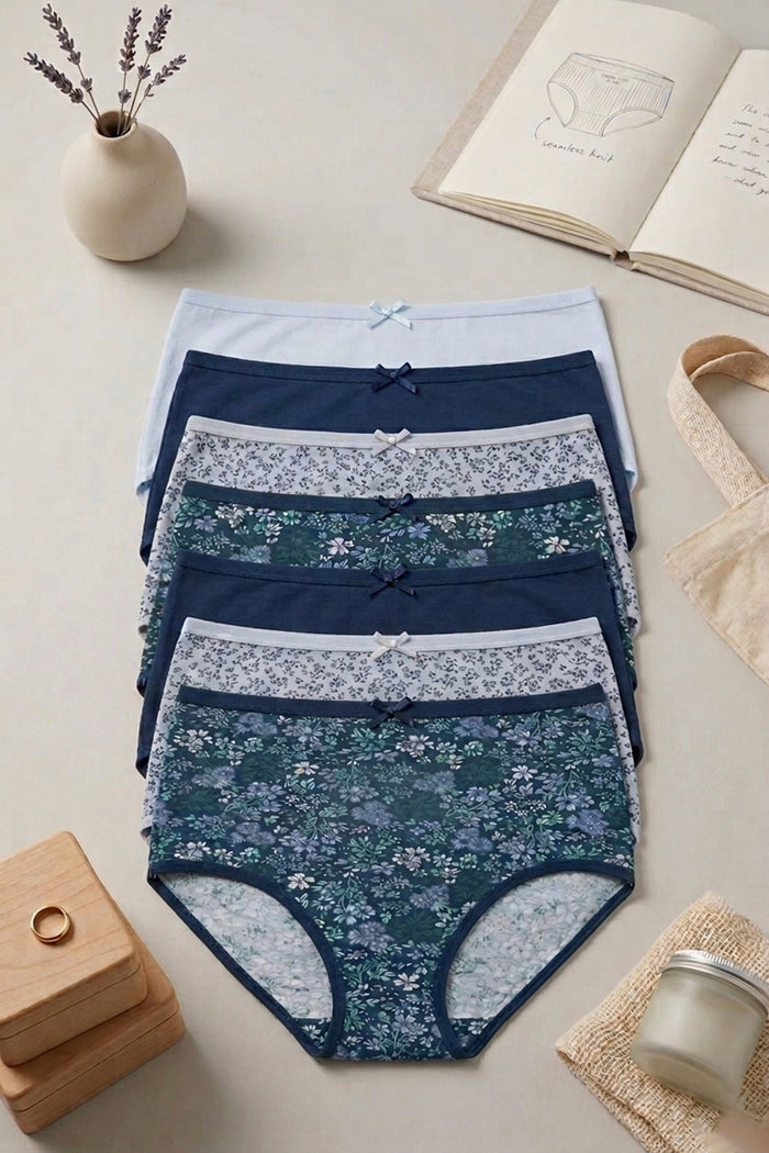 Pack of 7 Colored Brief Panties