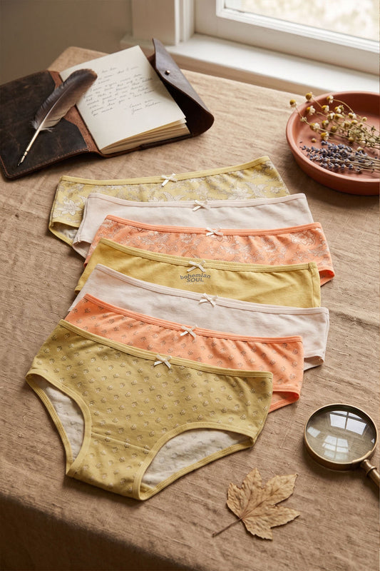 Pack of 7 Colored Brief Panties