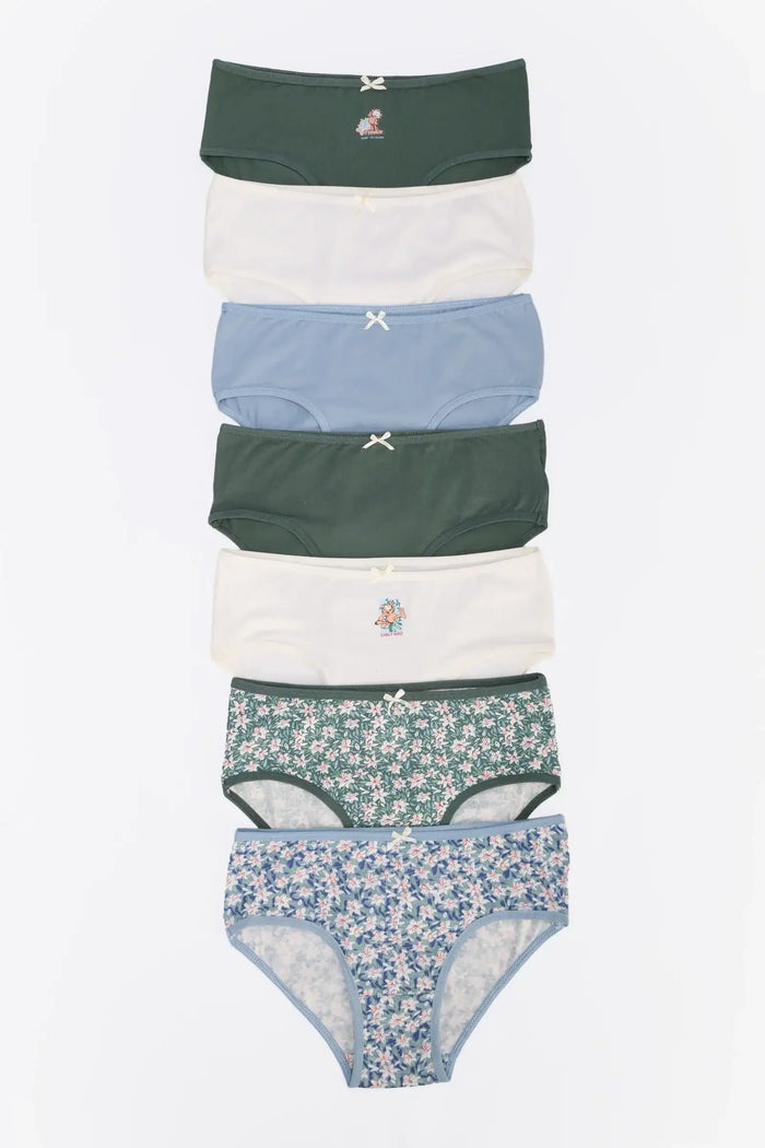 Pack of 7 Colored Brief Panties