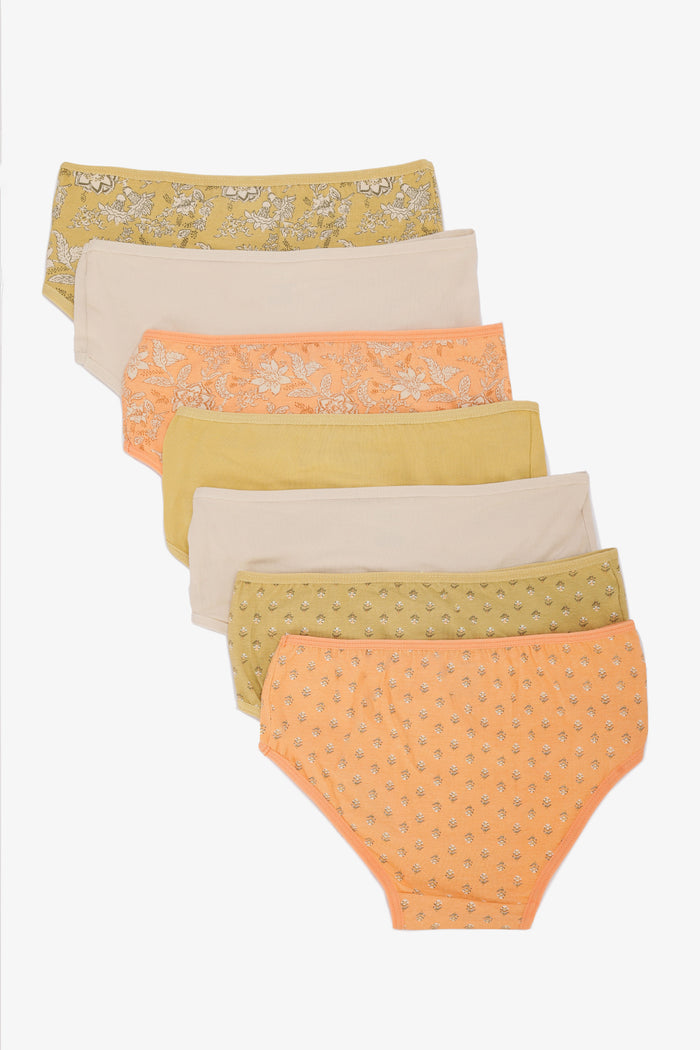 Pack of 7 Colored Brief Panties