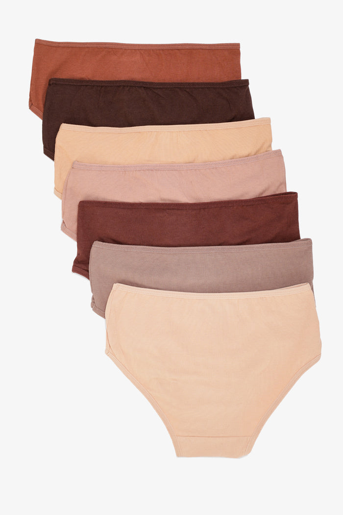 Pack of 7 Colored Brief Panties