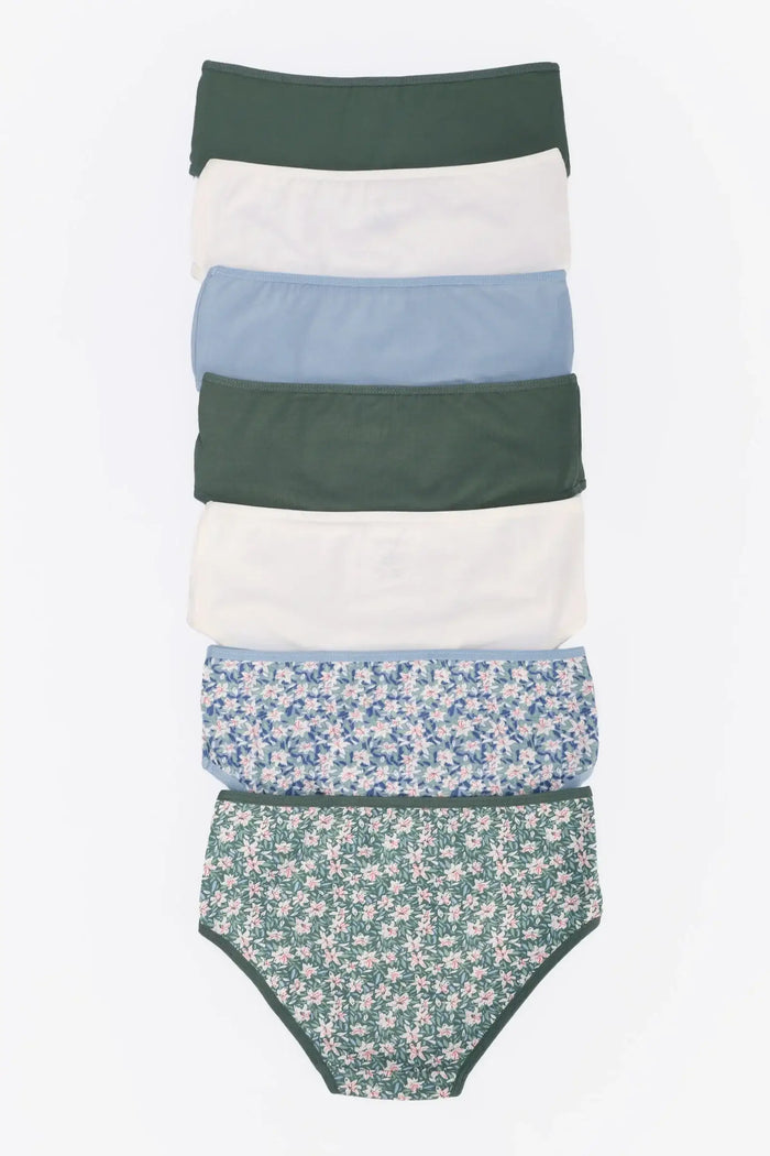 Pack of 7 Colored Brief Panties