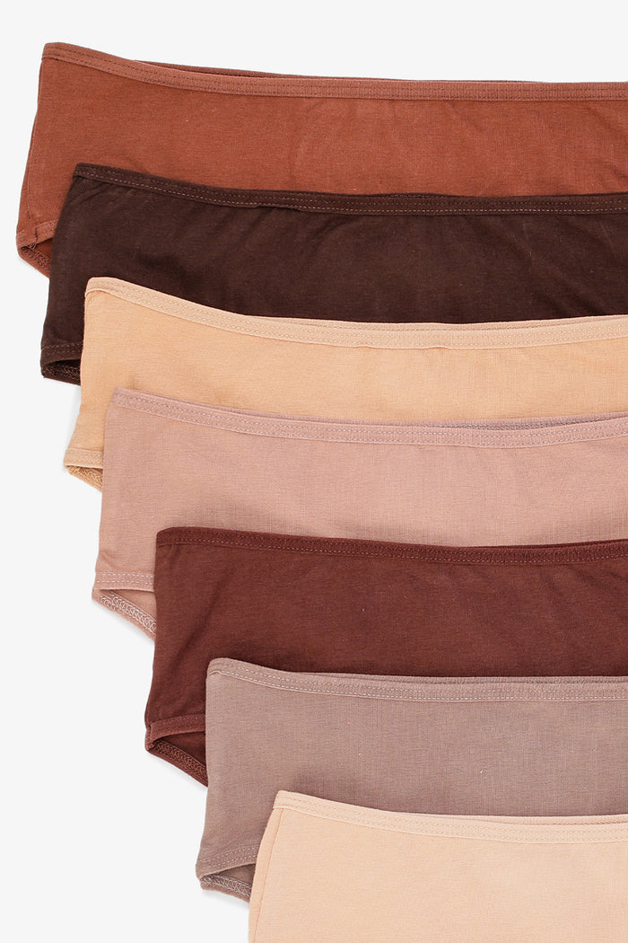 Pack of 7 Colored Brief Panties
