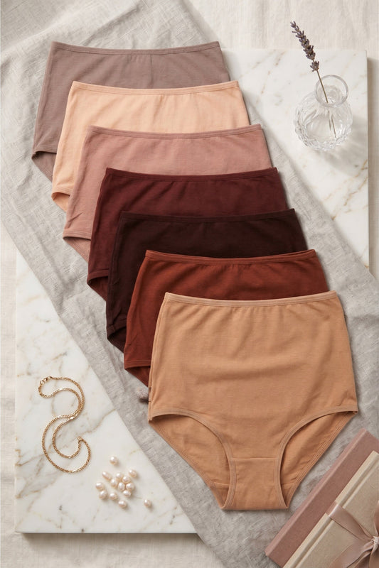 Pack of 7 Colored Full Brief Panties