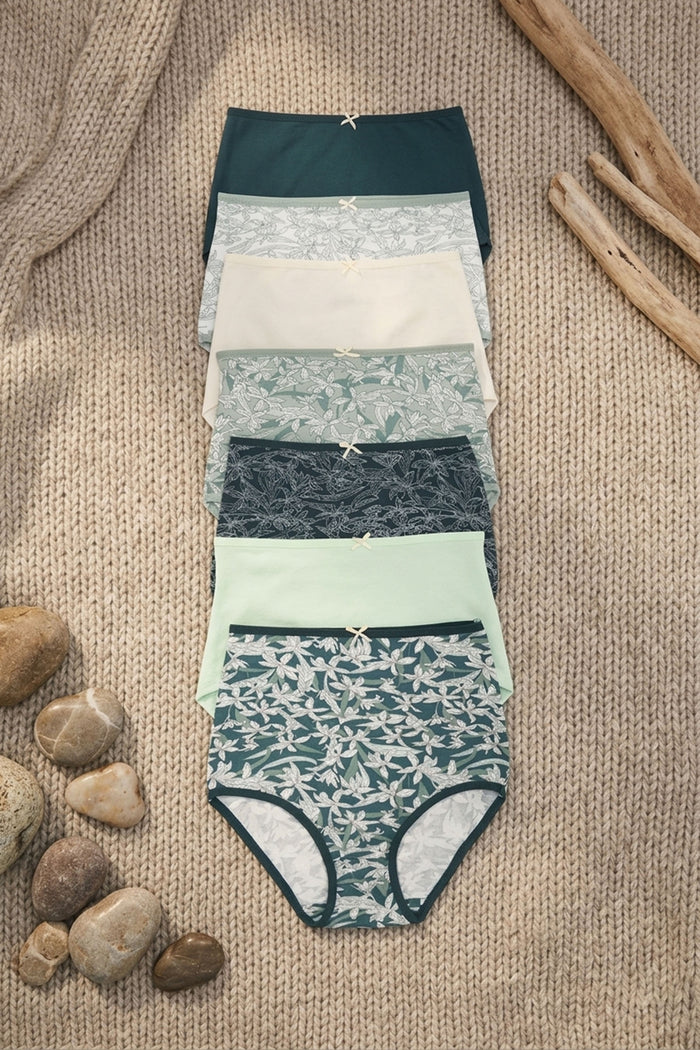 Pack of 7 Colored Full Brief Panties