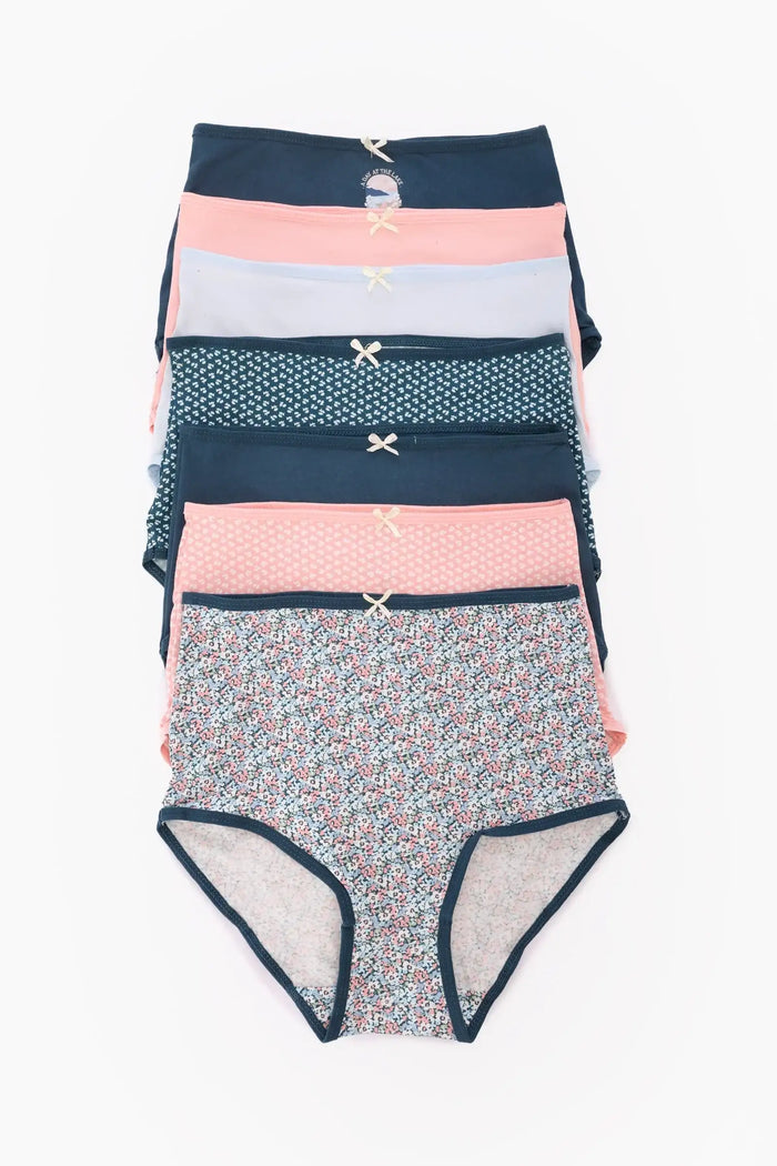 Pack of 7 Colored Full Brief Panties