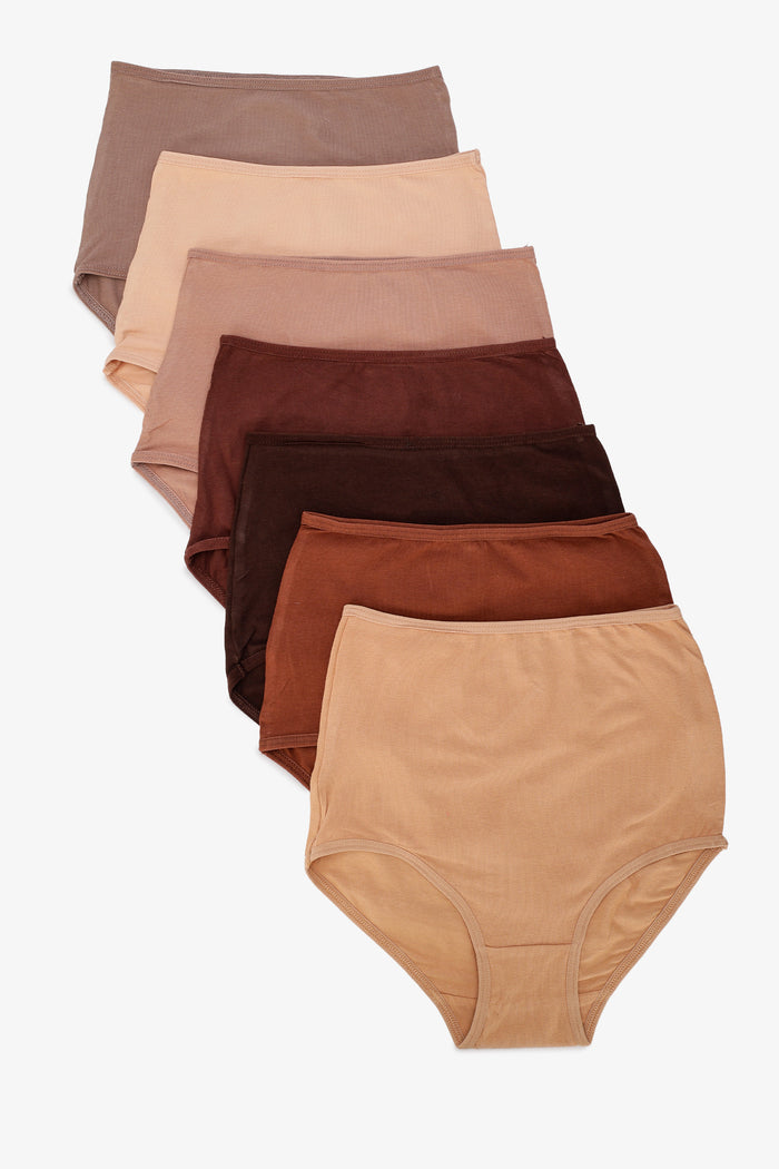 Pack of 7 Colored Full Brief Panties
